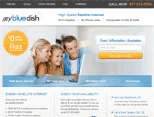 Tablet Screenshot of mybluedish.com